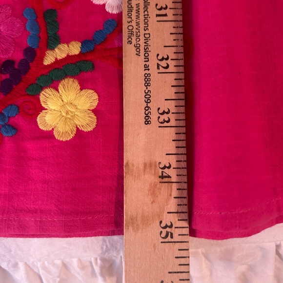 Embroidered pullover dress in bright pink – BEAUTIFUL! - Picture 13 of 13